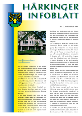 13. Härkinger Infoblatt November 2004