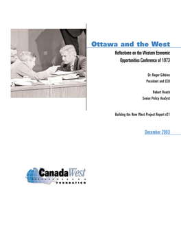 Ottawa and the West For