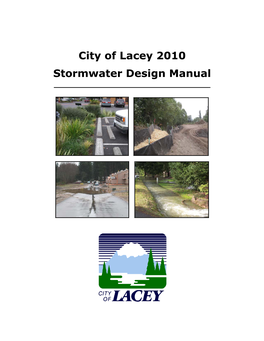 City of Lacey 2010 Stormwater Design Manual