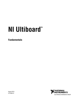 NI Ultiboard Fundamentals