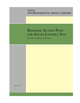 Final Environmental Impact Report (EIR)