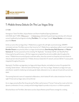 T-Mobile Arena Debuts on the Las Vegas Strip