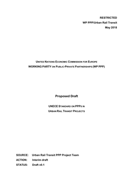 UNECE PPP Urban Rail Transit Draft V0.1.Pdf