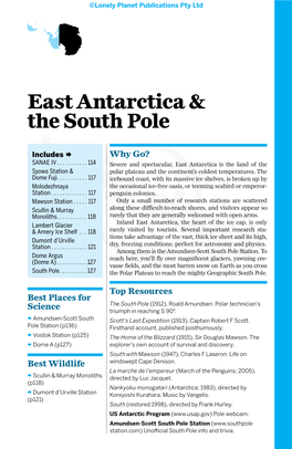 East Antarctica & the South Pole