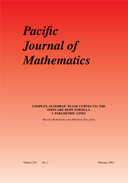 Complex Algebraic Plane Curves Via the Poincaré--Hopf Formulai