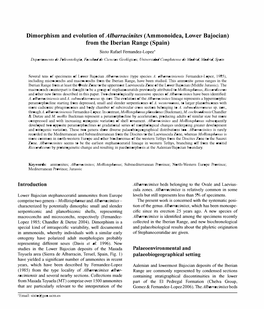 Dimorphism and Evolution of Albarracinites (Ammonoidea, Lower Bajocian) from the Iberian Range (Spain)