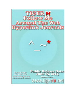 TIGER M Follow Me Hyperlink Journals | TIGER M June 2014
