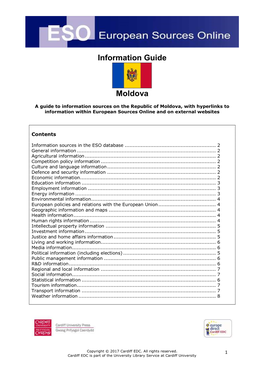 Information Guide Moldova