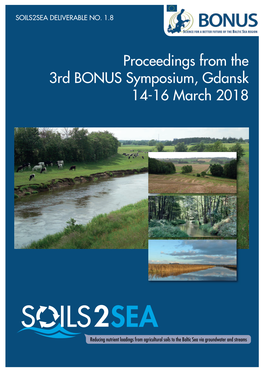 Proceedings from the 3Rd BONUS Symposium, Gdansk 14-16 March 2018