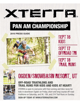 2016 Xterra Pan America Championship Partners