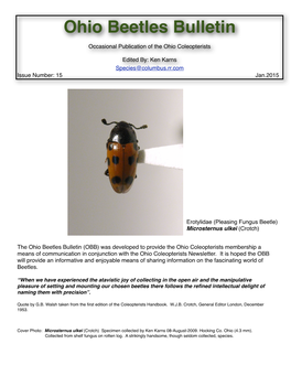 Ohio Beetles Bulletin