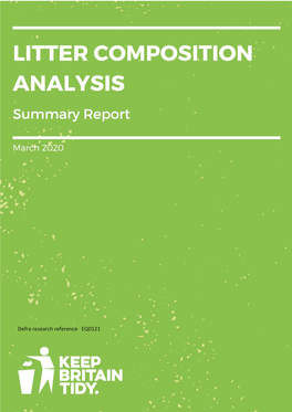 20200330 KBT Litter Composition Report