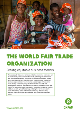 The World Fair Trade Organization Scaling Equitable Business Models