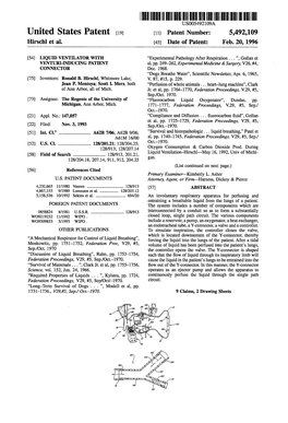 III IIII US005492109A United States Patent (19) 11 Patent Number: 5,492,109 Hirschl Et Al