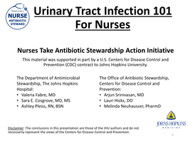 Urinary Tract Infection 101 for Nurses