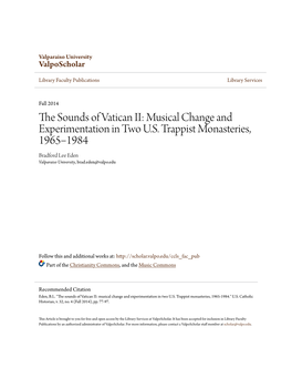The Sounds of Vatican II: Musical Change and Experimentation in Two U.S