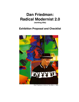 Dan Friedman: Radical Modernist 2.0 (Working Title)