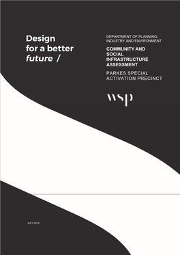 Community and Social Infrastructure Needs Assessment for Parkes Special Activation Precinct (SAP)