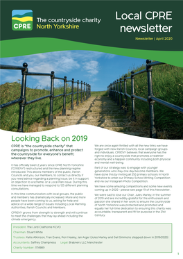 Local CPRE Newsletter Newsletter | April 2020