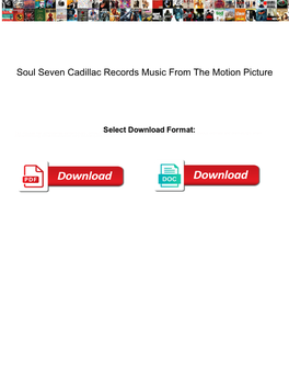 Soul Seven Cadillac Records Music from the Motion Picture