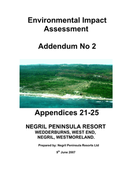 Environmental Impact Assessment Addendum No 2 Appendices 21-25