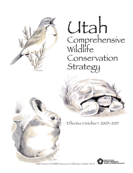 Utah Comprehensive Wildlife Conservation Strategy (Cwcs)