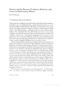 Evolution, Diathesis, and Germs in 19Th-Century Britain