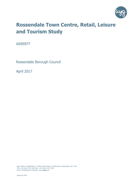 Rossendale Town Centre, Retail, Leisure and Tourism Study