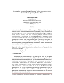 ICLIS 2015 |"Challenges for Information Professionals and LIS Services in the 21St Century"| 69 1.1 Background of the Study