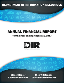 ANNUAL A;'INA CIAL REPORT for the Year Ending August 31, 2011