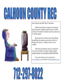 Dear Calhoun County REC Directv Subscriber