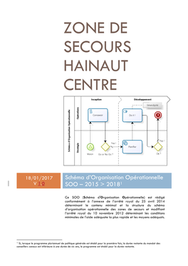Schéma D'organisation Opérationnelle SOO – 2015 &gt; 20181