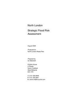 North London Strategic Flood Risk Assessment