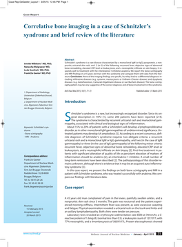 Correlative Bone Imaging in a Case of Schnitzler's Syndrome and Brief