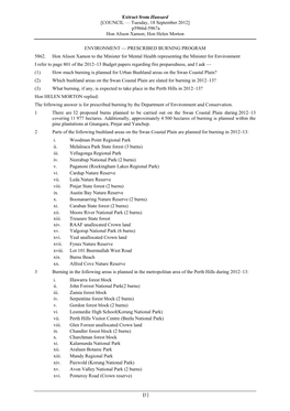 Extract from Hansard [COUNCIL — Tuesday, 18 September 2012] P5966d-5967A Hon Alison Xamon; Hon Helen Morton