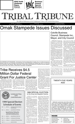 Omak Stampede Issues Discussed Colville Business Council, Stampede Inc., Mayor, and City Council