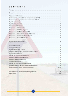 Vote 10 : Transport and Roads