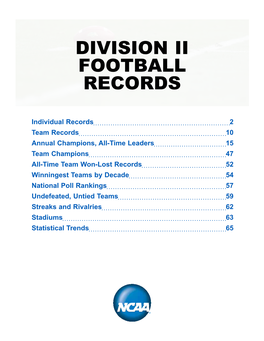 Division II Football Records
