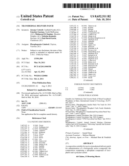 (12) United States Patent (10) Patent No.: US 8,652,511 B2 Cottrell Et Al