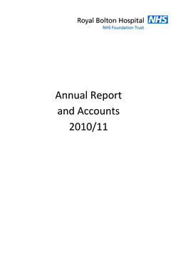 Annual Report and Accounts 2010/11