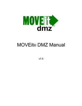 Moveit® DMZ Manual