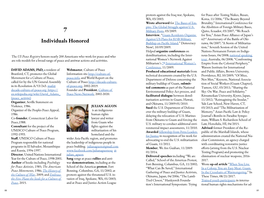 Individuals Honored Buildup on Pacific Island,” Democracy Nawa, 06/2007; “A Storm of Militariza- Now!, 10/09/2009