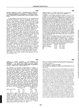 Heparin Cofactor Ii