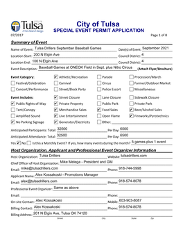 Tulsa Drillers Baseball Games App 09 Sep 2021.Pdf