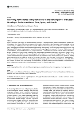 Recording Permanence and Ephemerality in the North Quarter of Brussels: Drawing at the Intersection of Time, Space, and People