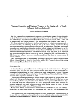 Walanae Formation and Walanae Terraces in the Stratigraphy of South Sulawesi (Celebes, Indonesia)