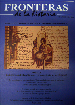 Fronteras De La Historia Volumen 5, Núm. 5, 2000