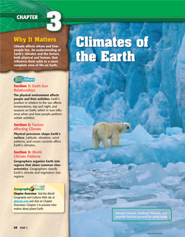 Chapter 3: Climates of the Earth