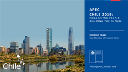 Apec Chile 2019: Connecting People, Building the Future