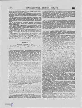 1898. Congressional Record-Senate